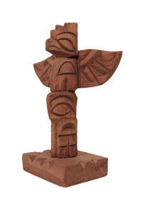 Coast Salish Miniature Thunderbird Totem