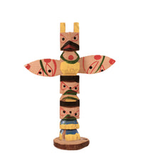 Coast Salish Miniature Thunderbird Totem