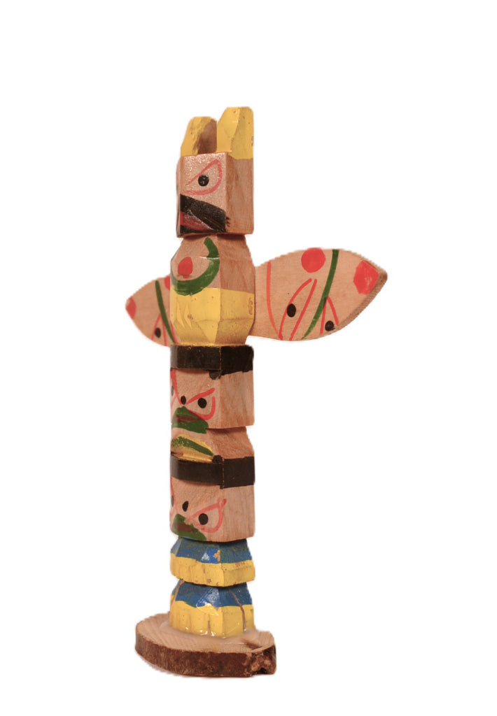Coast Salish Miniature Thunderbird Totem