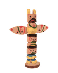 Coast Salish Miniature Thunderbird Totem
