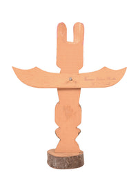 Coast Salish Miniature Thunderbird Totem