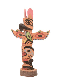 Coast Salish Miniature Thunderbird Totem