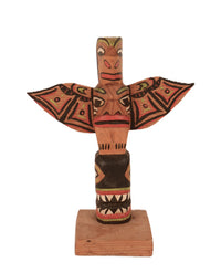 Coast Salish Miniature Thunderbird Totem