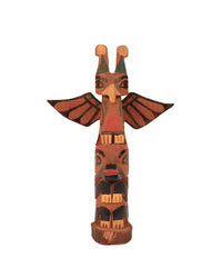 Coast Salish Miniature Thunderbird Totem
