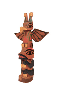 Coast Salish Miniature Thunderbird Totem