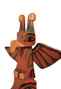 Coast Salish Miniature Thunderbird Totem