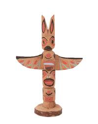 Coast Salish Miniature Thunderbird Totem