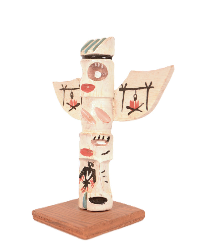 Coast Salish Miniature Thunderbird Totem