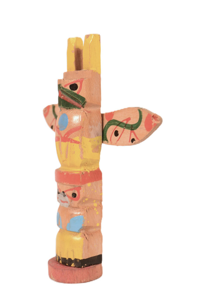 Coast Salish Miniature Thunderbird Totem