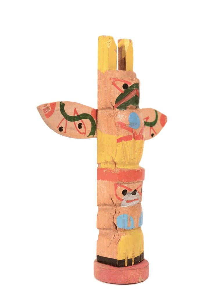 Coast Salish Miniature Thunderbird Totem