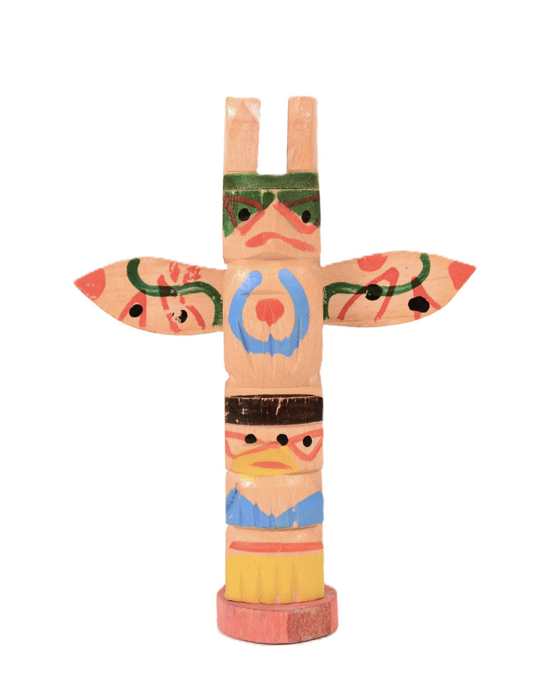 Coast Salish Miniature Thunderbird Totem