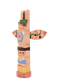 Coast Salish Miniature Thunderbird Totem