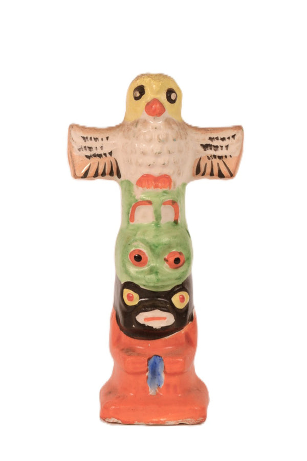 Ceramic Bird/Frog/Bear Totem Pepper Shaker
