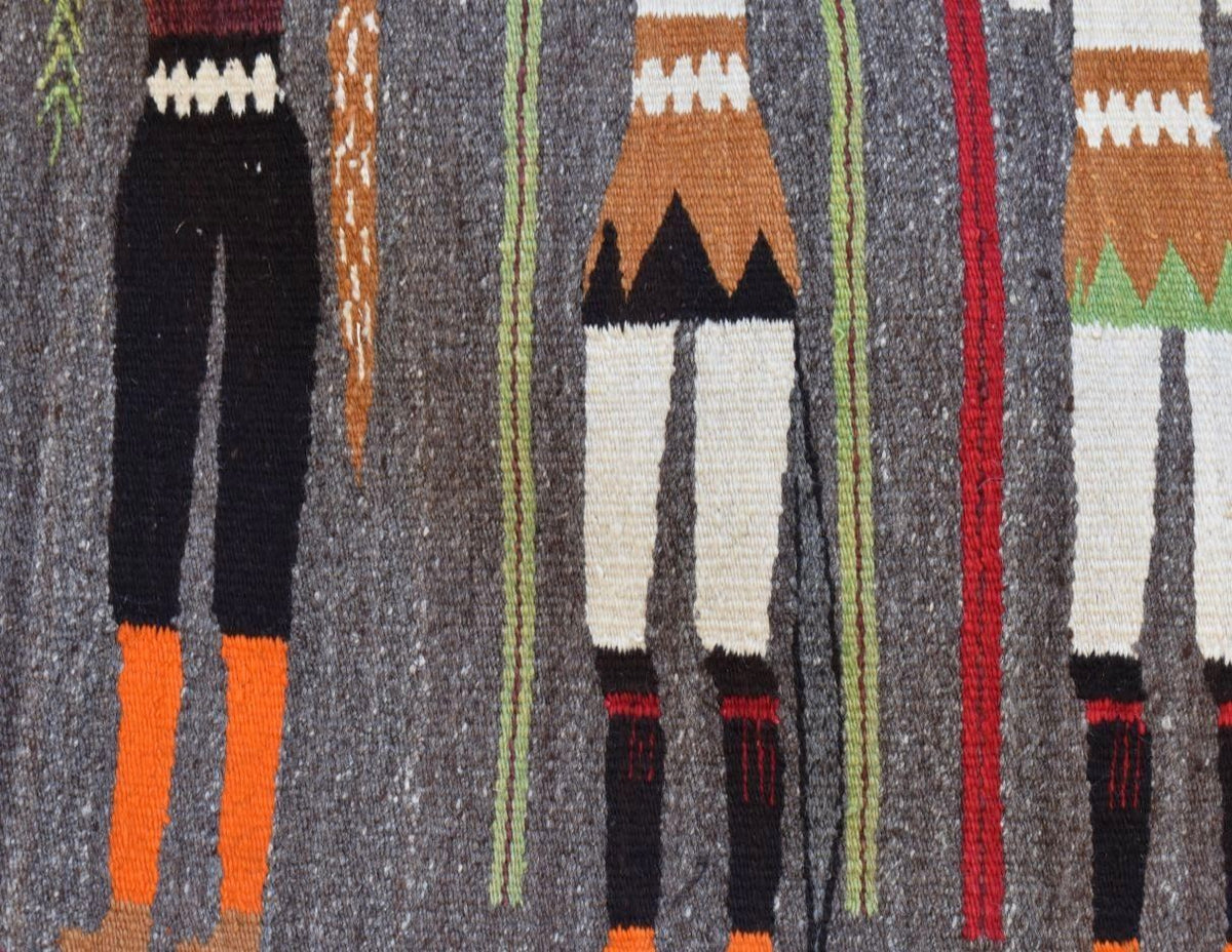 Antique Navajo Male Figure Yei Rug