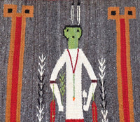Antique Navajo Male Figure Yei Rug