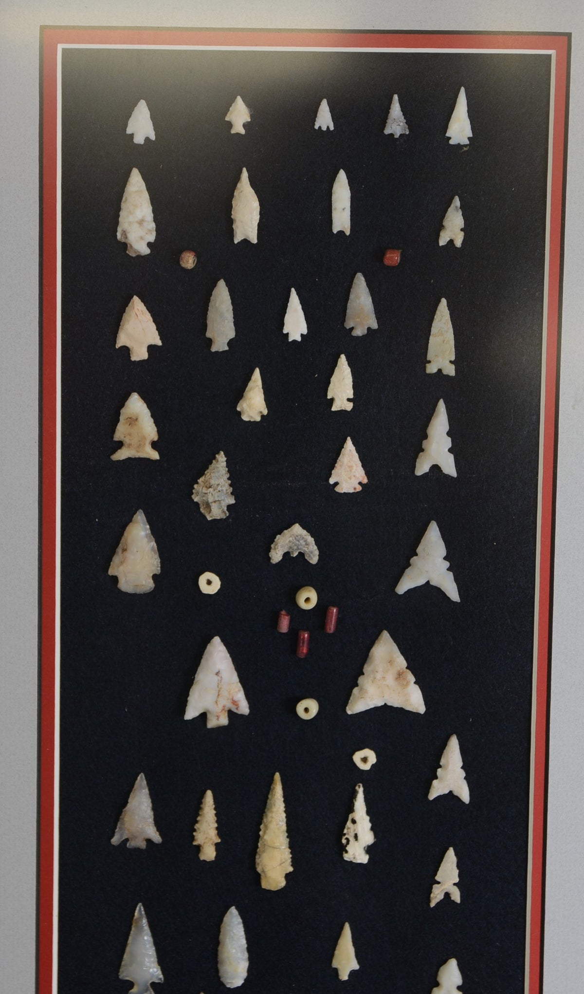 Earl Man Columbia River Artifacts: 53 Points with beads