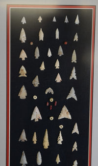 Earl Man Columbia River Artifacts: 53 Points with beads