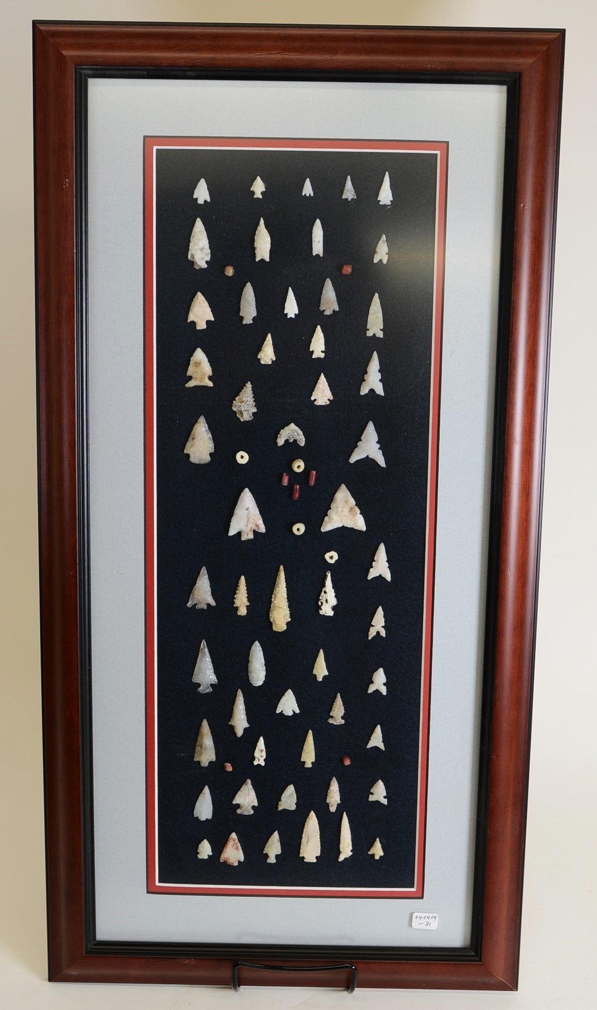 Earl Man Columbia River Artifacts: 53 Points with beads