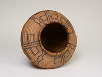Fine Antique Panamint Polychrome Bottleneck Basket