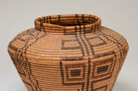 Fine Antique Panamint Polychrome Bottleneck Basket