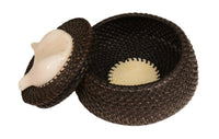 Eskimo Baleen Basket by  Eunice Hank, Iñupiat [Point Hope]
