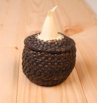 Eskimo Baskets: Baleen with Ivory Whale Tail by John Long