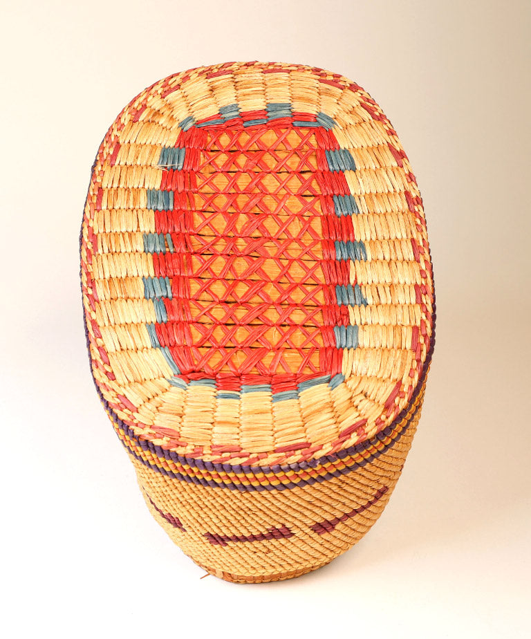 Handsome Nootka Indian Oval Basket without lid by Frances Williams (1919 - 1996)