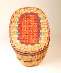 Handsome Nootka Indian Oval Basket without lid by Frances Williams (1919 - 1996)