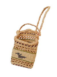 Handsome Miniature Nootka Market Basket with Whale and Bird Motifs