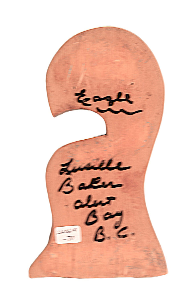 Alert Bay British Colombia Wood Eagle By Lucille Baker