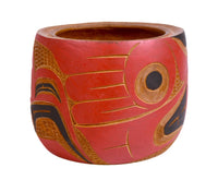 Coast Salish Grouse Wood Bowl By R. Adams