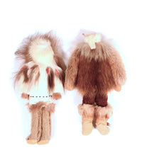 Eskimo Fur Dolls Pair of 2