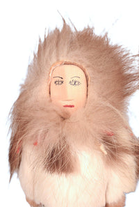 Eskimo Fur Dolls Pair of 2