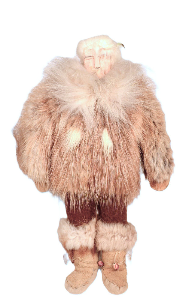Eskimo Fur Dolls Pair of 2