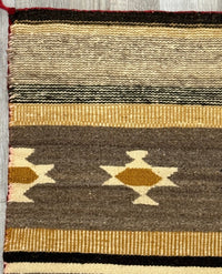 Navajo Banded Classic Revival Rug with Gold Tones, Chinle, AZ