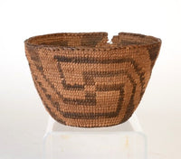 Pima Basket with Whirling Log Motif