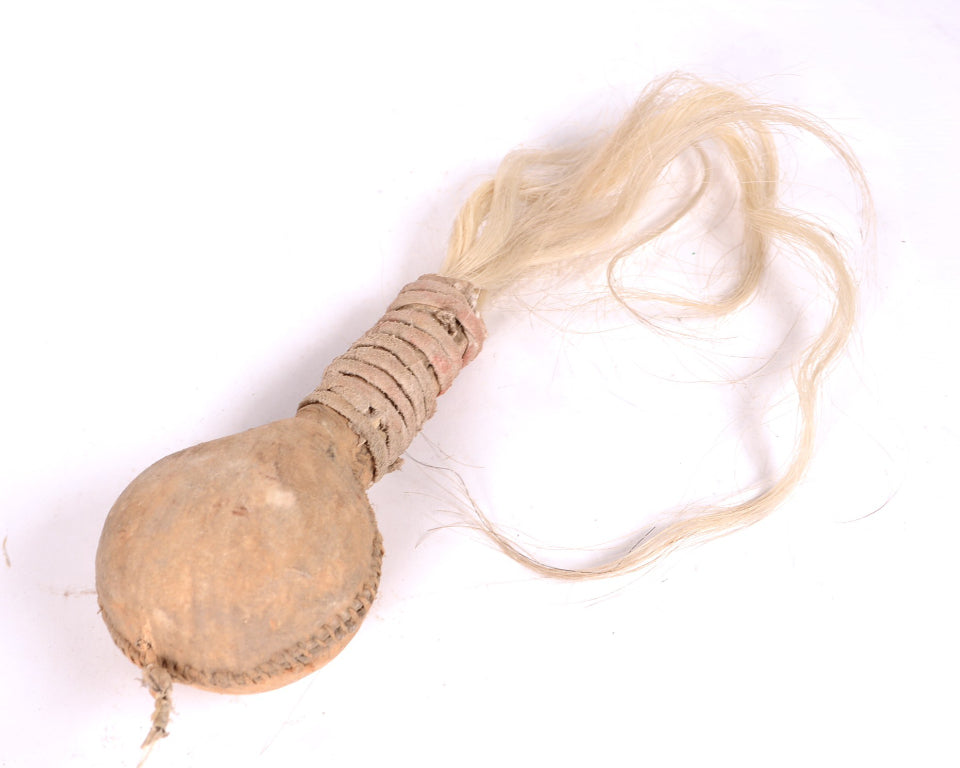Cheyenne Plains Hide Rattle with Horsehair