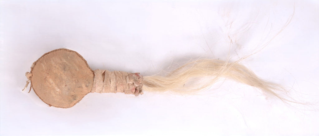 Cheyenne Plains Hide Rattle with Horsehair