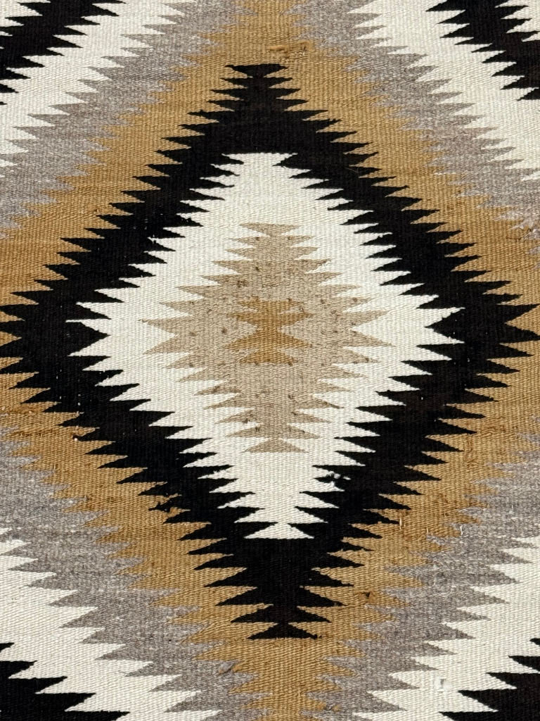 Navajo Rug; Natural Eye Dazzler
