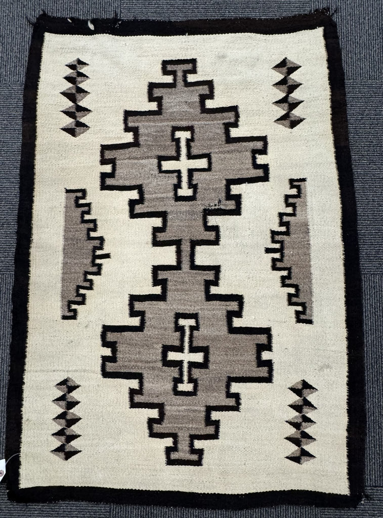 Navajo Rug Early Two Gray Hills