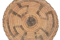 An Early Pima Winnowing Basket with whirlwind motif