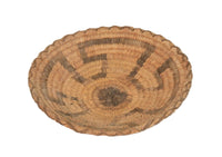 An Early Pima Winnowing Basket with whirlwind motif