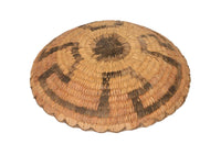 An Early Pima Winnowing Basket with whirlwind motif