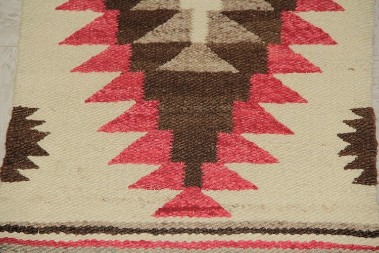 Navajo Gallup Throw Rug with Cloud Motif