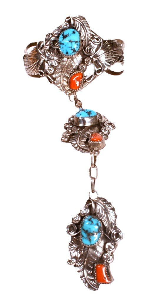 Navajo Sterling Silver Women's Slave Bracelet
