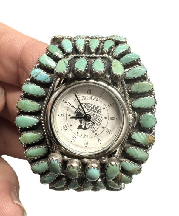 Vintage Navajo Liberty 1911 Watch By Larry Moses Begay
