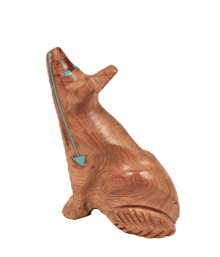 Zuni Pueblo Carved Wood Coyote Fetish
