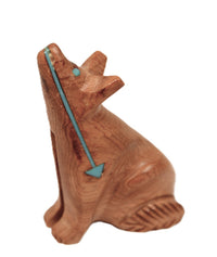 Zuni Pueblo Carved Wood Coyote Fetish