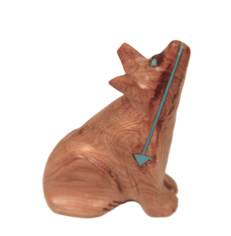 Zuni Pueblo Carved Wood Coyote Fetish