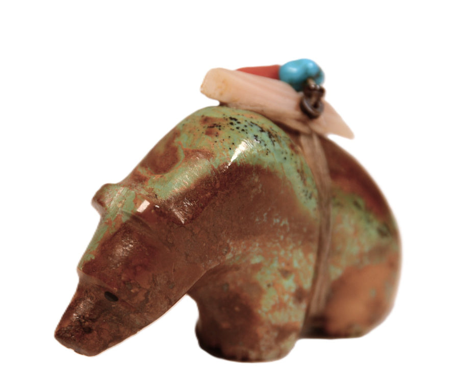 Zuni Pueblo Turquoise Bear Fetish